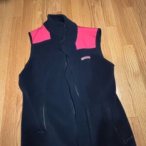 Vineyard Vines Navy Vest with Pink Accents